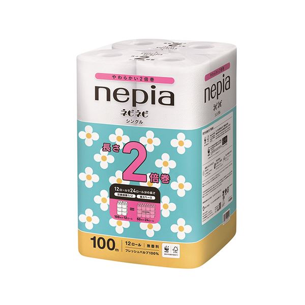ネピネピトイレットロール2倍巻S 12Rx6P 8,248円