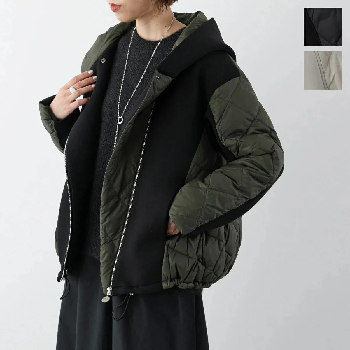 MARECHAL TERRE マルシャル・テル ダウン ジャケット ZMT205CO122B レディース ブルゾン パーカー キルティング コンビ カラー3色