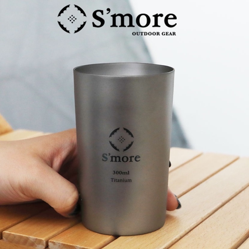 Titanium tumbler double タンブラー チタン 300ml 500ml チタンタンブラー コップ チタンコップ ダブル チタン製 アウトドア おしゃれ 二重構造 チタン食器
