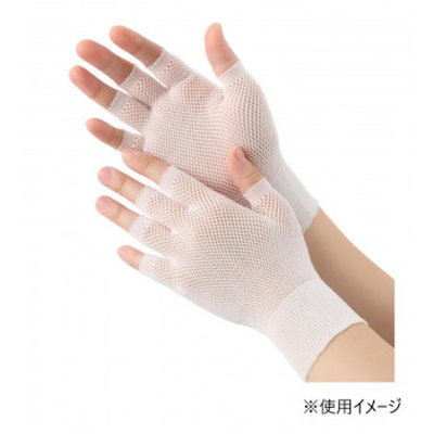他サイト： 小野商事 エース インナー手袋 メッシュ 指切りタイプ 10枚入 AG795の商品画像