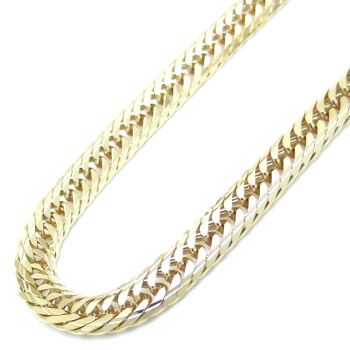 喜平ネックレス K18YG イエローゴールド メンズ 14面 トリプル 50cm 25.2g/76276【中古】