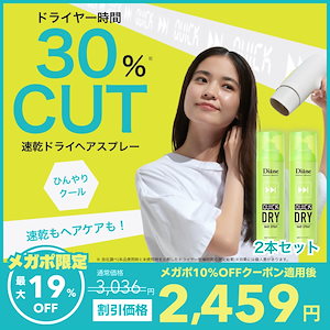 【2本セット】ダイアン パーフェクトビューティー 速乾ドライヘアスプレー ダイアンシリーズ