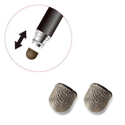 他サイト： エレコム　ELECOM　タッチペン 交換ペン先 導電繊維 AL.STYLUS用　P-TIPS03の商品画像