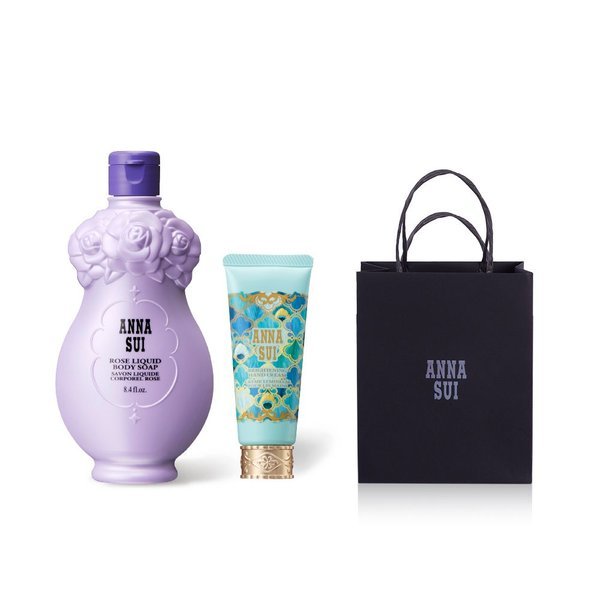 【ANNA SUI】 アンナスイ リキッド ローズ ボディ ソープ ハンドクリーム+ショッピングバッグ