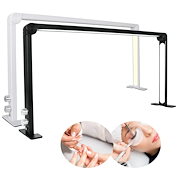 半月形の折りたたみ式LEDランプ,48W, 30インチ,40006500K,明るさ,色温度を調整可能,美容アクセサリー｜ネイルケア家電