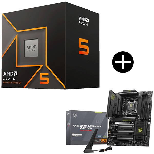 Ryzen 5 9500F CPU + MSI MAG B850 TOMAHAWK MAX WIFI マザーボード セット