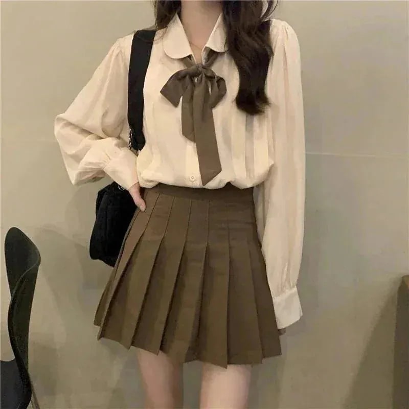 新作体育女子高生二点セット制服韓国ファッションミニスカートセーラー服 コスム