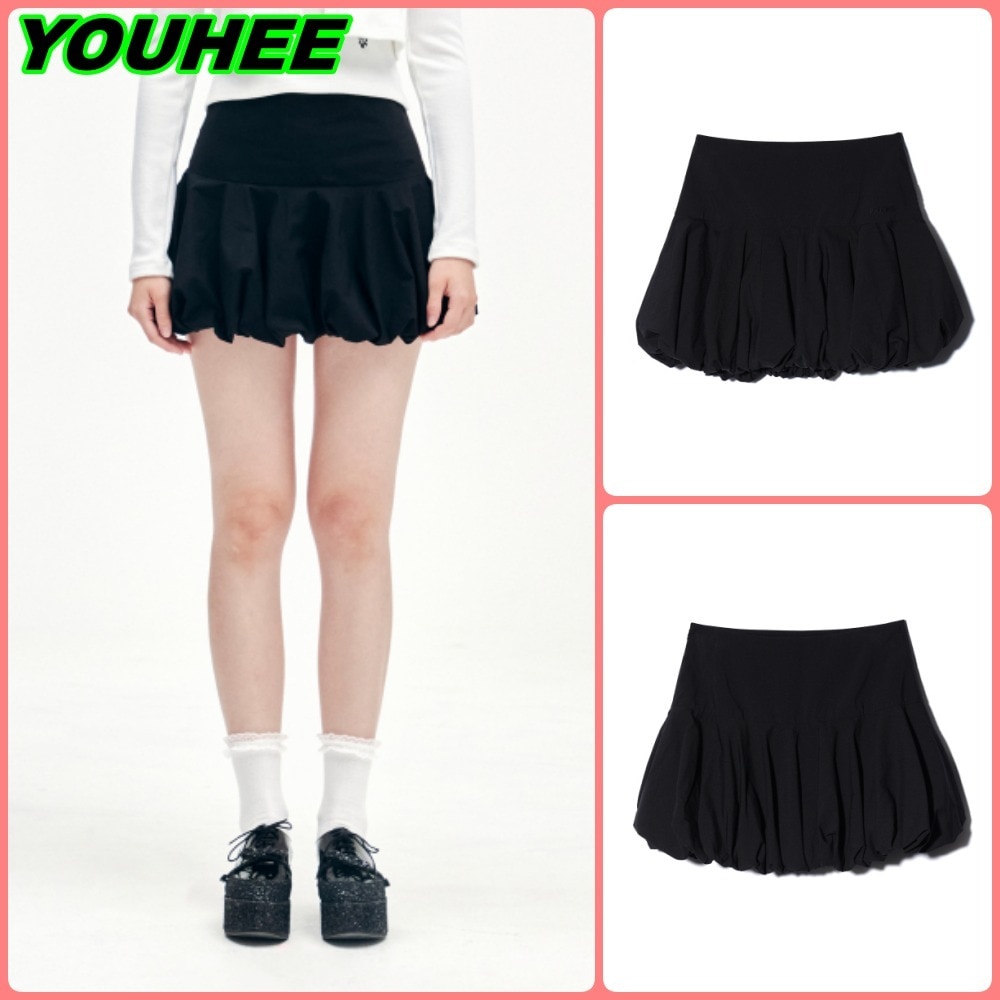【YOUHEE】YOUHEE BALLOON MINI SKIRT BLACK 10,212円