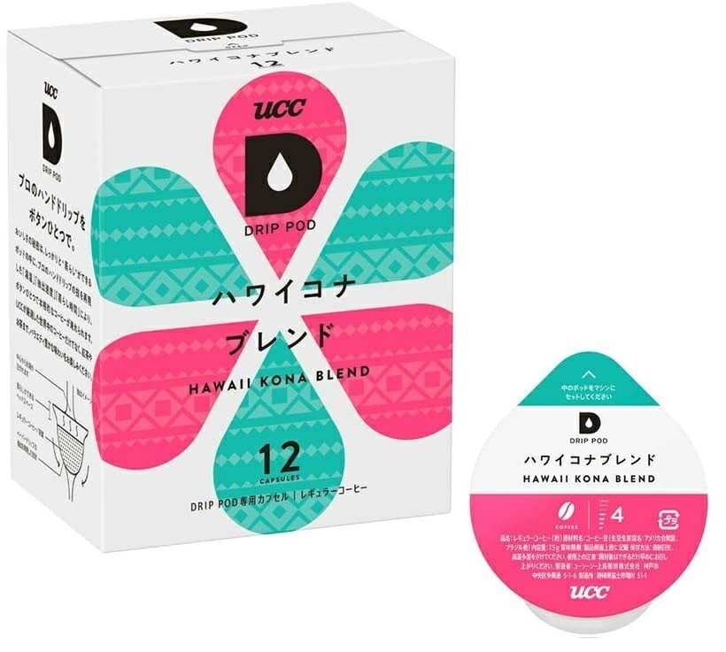 【送料無料】UCC 上島珈琲 DRIP PODハワイコナブレンド専用カプセル 6箱セット(12個入6箱)
