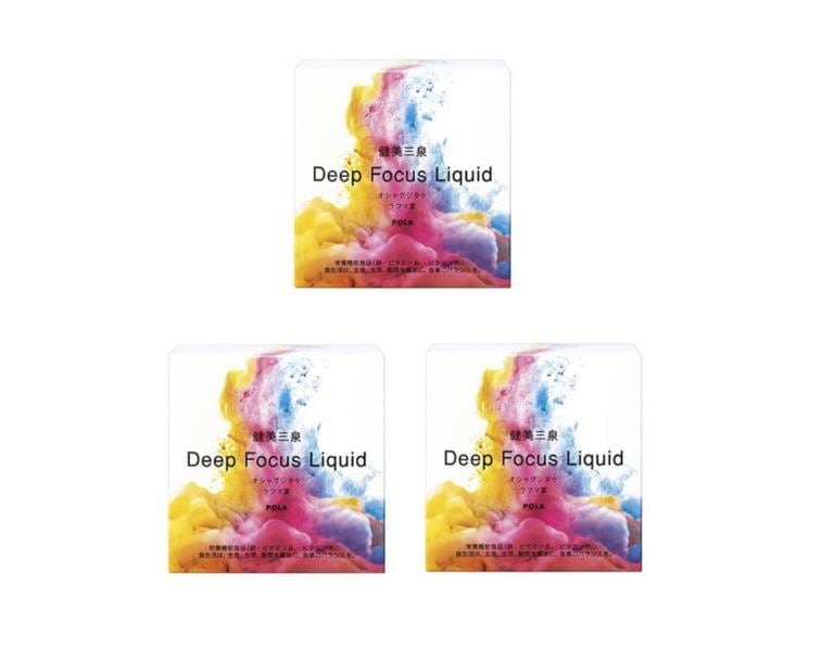 【メガ割！20％オフ】3個セット 健美三泉 ディープ フォーカス リキッド (50ml x 15本) ドリンク 清涼飲料水 サプリメント 健康食品 栄養機能食品