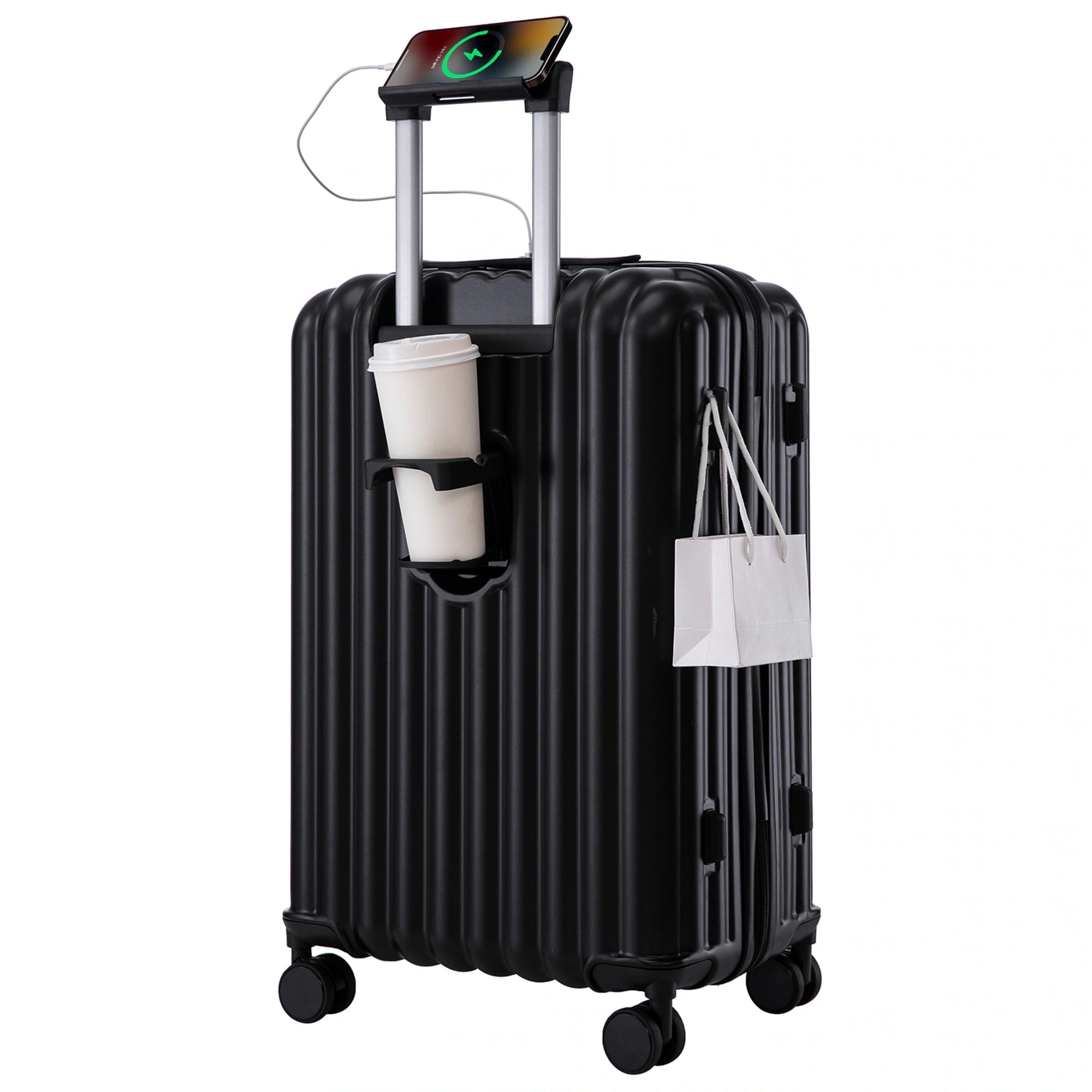 【国内発送&送·料·無·料】スーツケースファスナー式おしゃれキャリーケースTSAロック搭載フック機能付きキャリーバッグ360度回転超軽量旅行人気色Sサイズ小型