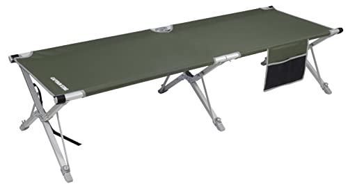 キャプテンスタッグ(CAPTAIN STAG) アウトドアベッド ベッド コット 簡単 フィールドGIベッド 耐荷重100kg 収納バッグ付き オリーブ UB-2009