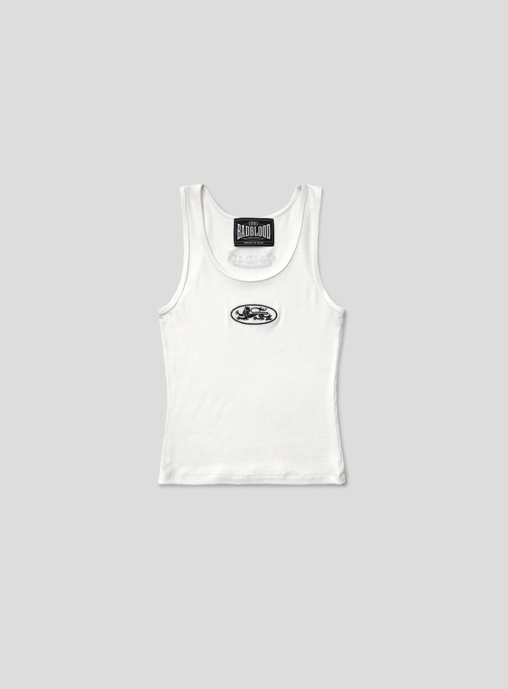 【BADBLOOD】 MYSTIC TANK SLIM FIT : WHITE