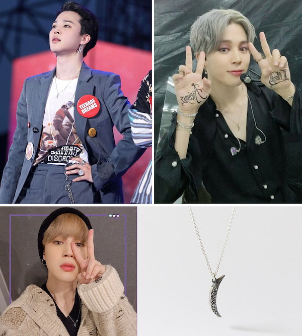 HANNA ハンナ ネックレス 三日月 シルバー ジミン jimin BTS HANNA ハンナ ネックレス 三日月 シルバー ジミン jimin BTS HANNA