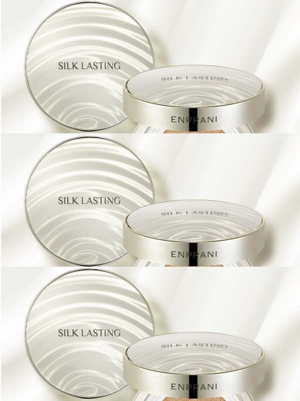 1+1+1シルクラスティング マイルド トーンアップ クッション 21号 ライトベージュ 17g 企画セット (本品1+おかわり1)SPF50+,PA+++