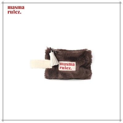 【MASMARULEZ】 Mini Strap Pouch _ Bodry Brown バッグ 正規品