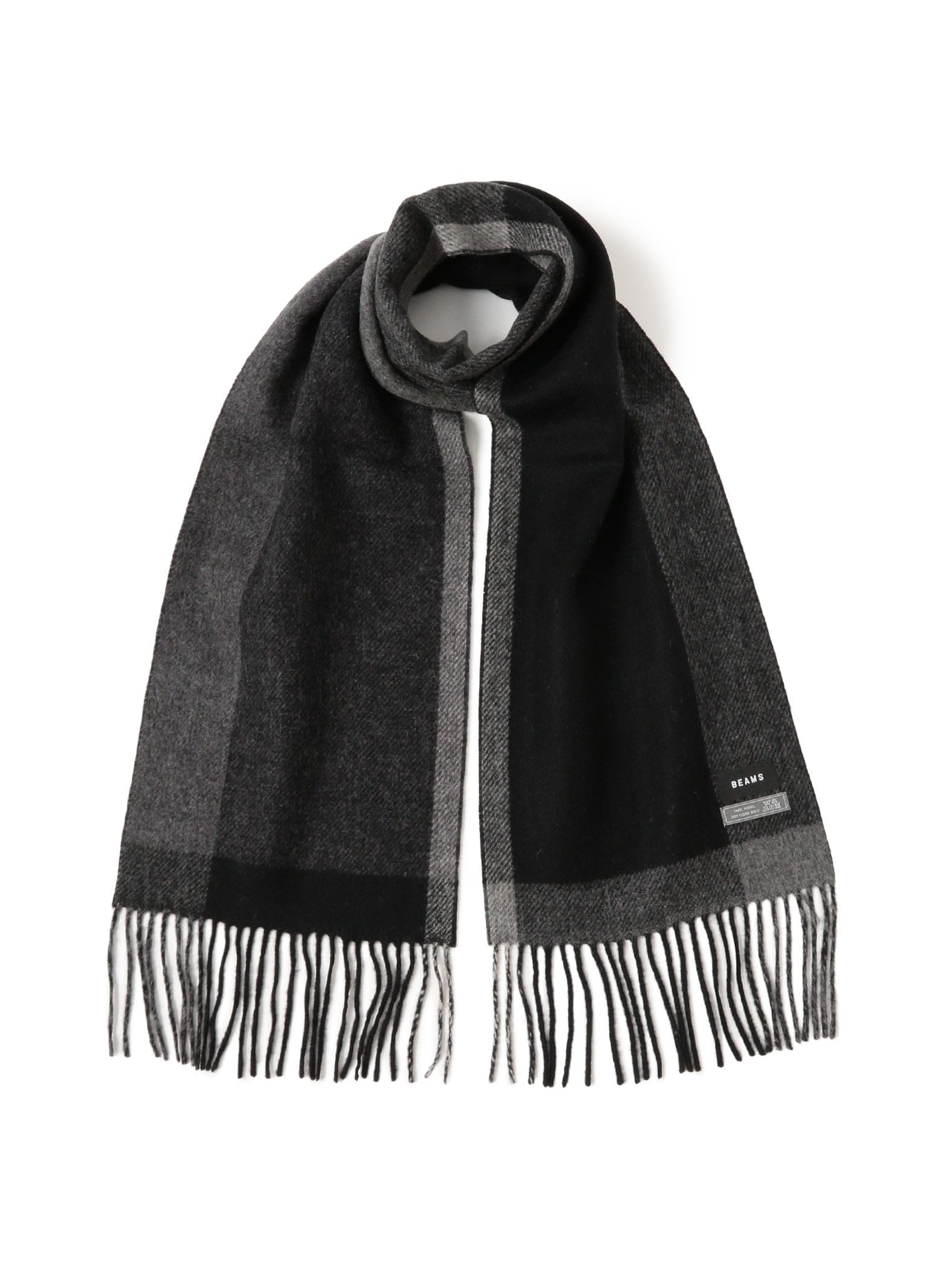 [ビームス] マフラー・スカーフ パネル チェック リバーシブル マフラー メンズ 11450309846