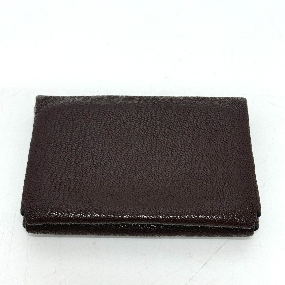 2つ折り財布 カルヴィデュオ ミニ カードケース 小銭入れ 財布 コインケース 小物 シェーブルコロマンデル ブラウン