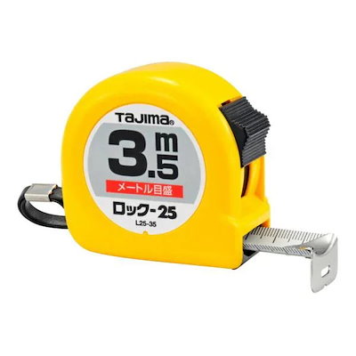 他サイト： TJMデザイン タジマ L25-35BL ロック－２５ ３．５ｍ メートル目盛 ブリスター L2535BL メートル目盛 ロック25の商品画像