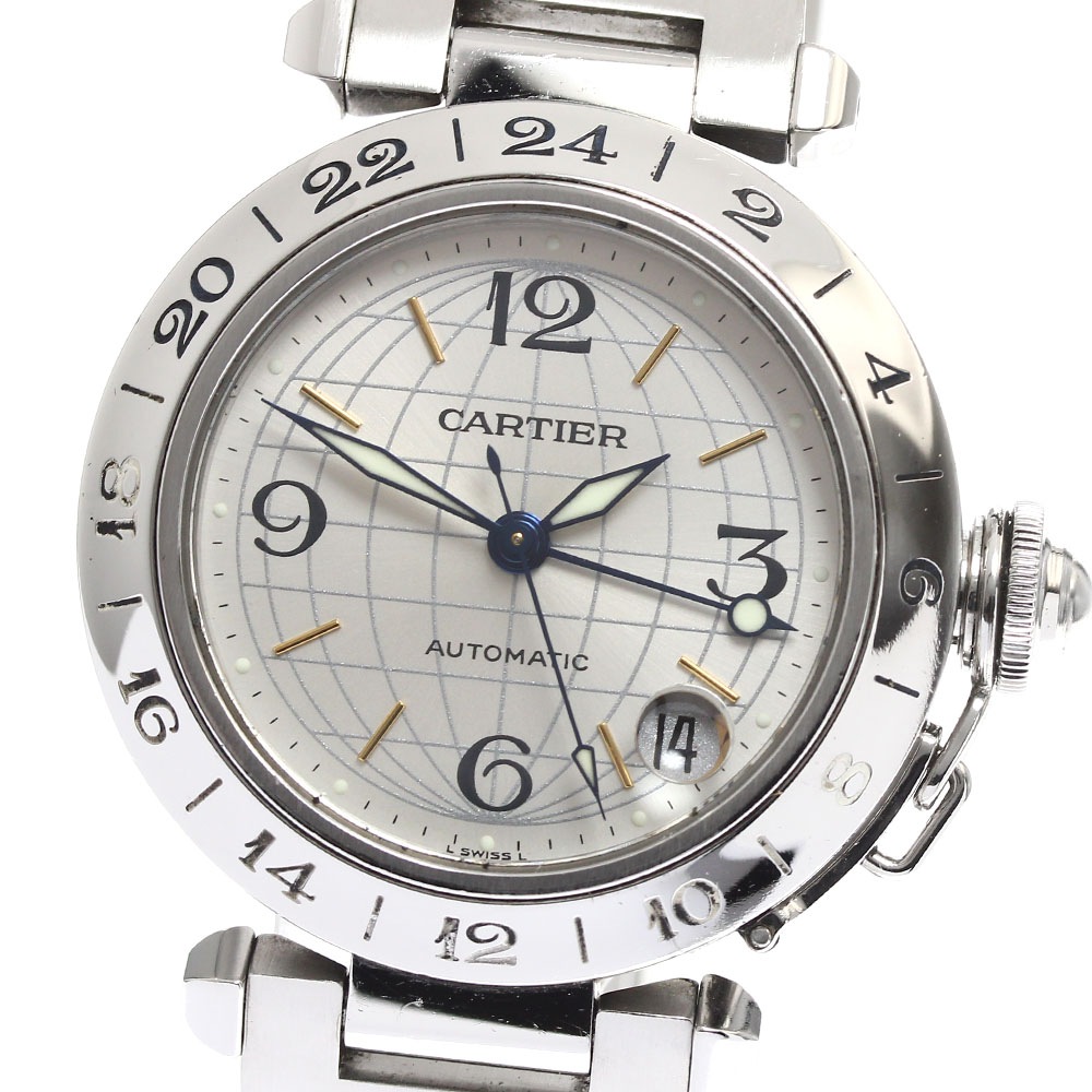 カルティエ CARTIER W31029M7 パシャC メリディアン GMT 自動巻き ボーイズ _887177【中古】