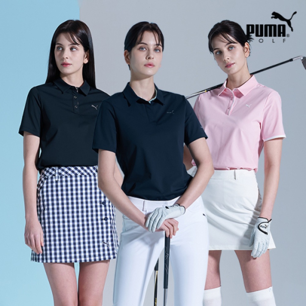 プーマゴルフレディーストリコットショートスリーブ Tシャツ 3色