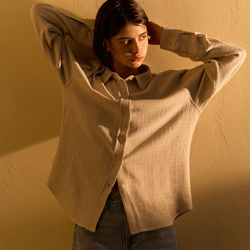 Organic Linen Shirt [Oatmeal]