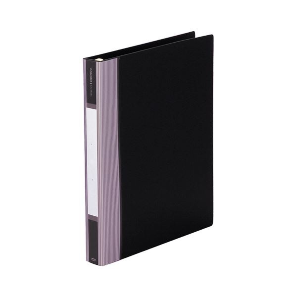 (まとめ) リヒトラブ リクエスト リフィルバインダーMTL A4タテ 30穴 80枚収容 背幅35mm 黒 G3902-24 1冊 (×10セット)