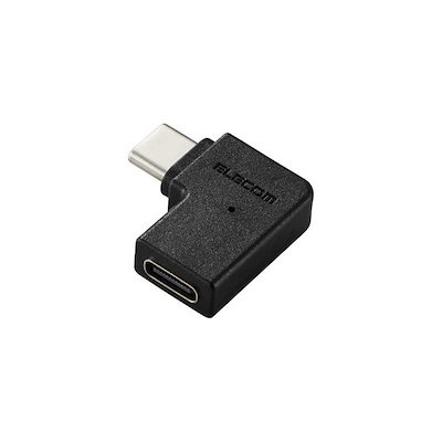 他サイト： エレコム AD-CFCML01BK USBアダプター L字横(USB Type-C(TM)プラグ - USB Type-Cポート)の商品画像