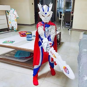ティガセロクラシックウルトラマンコスム男の子女の子ジャンプスーツ男の子服オルブ子供リアルバージョン