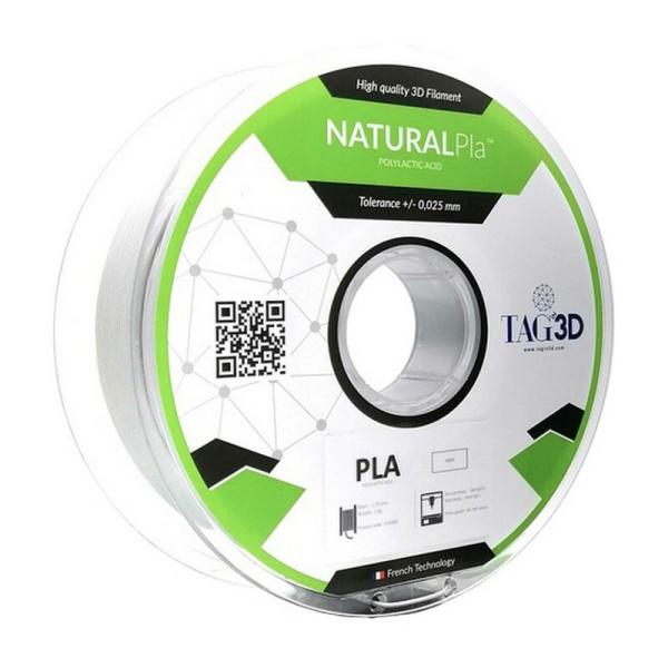 TAGin3D ナチュラルPLAフィラメント PLA NAT－1．75GR 梱包 保安 補修用品 工場 店舗用機器 3Dプリンター用フィラメント