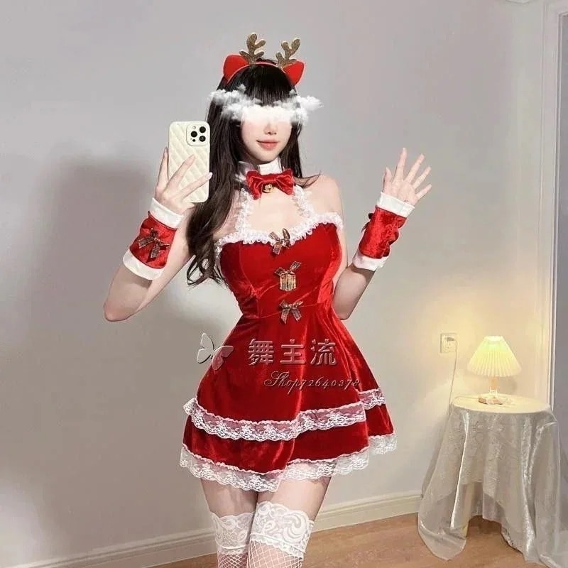 二枚目は300引きですクリスマスコフレ 24クリスマスdsパフォーマンス衣装新人ガールズグループゴーゴがステージをリード可愛い雰囲気cosクリスマス衣装ダンス衣装サンタコスプレ 5,520円