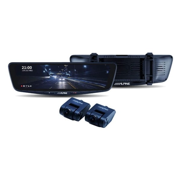 DVR-DM1000B-IC ドライブレコーダー搭載 10インチデジタルミラー(バンド装着タイプ/車内リアカメラ)