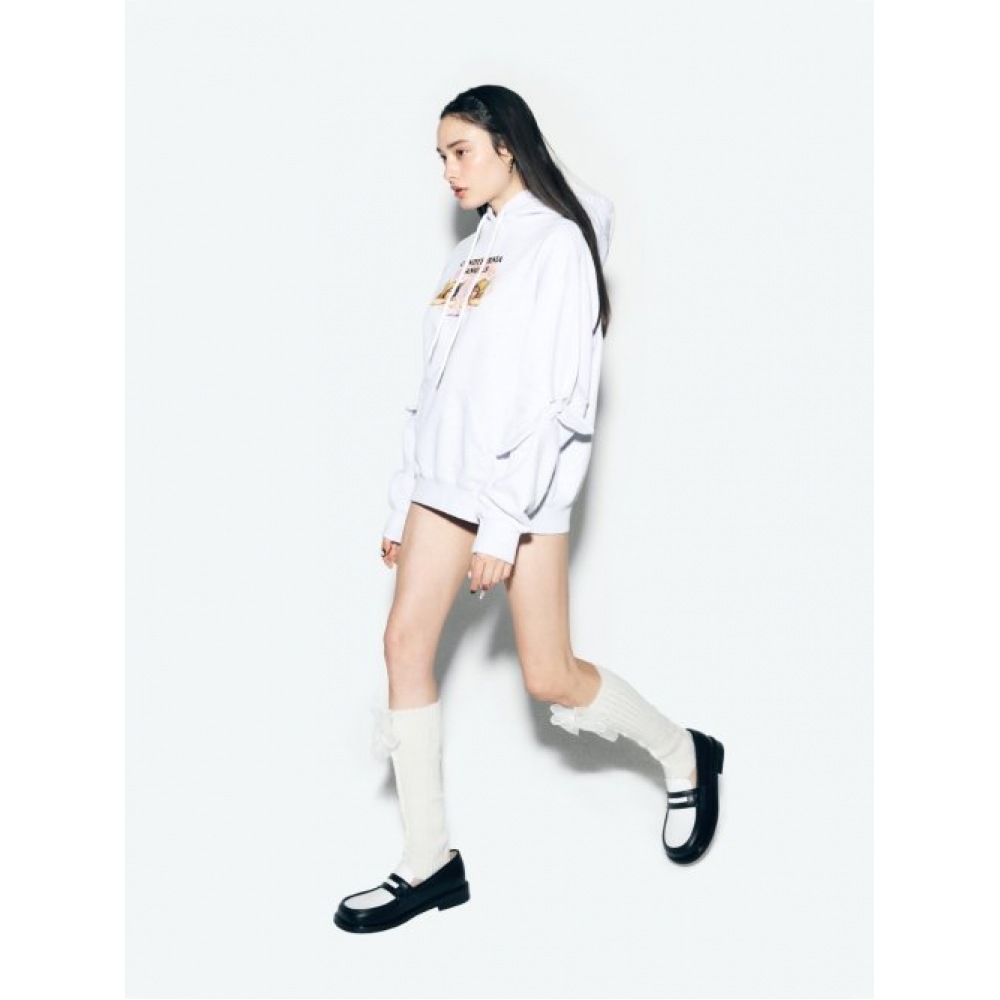 アシフキャリーエンジェルウィングスパーカーホワイトメランジ