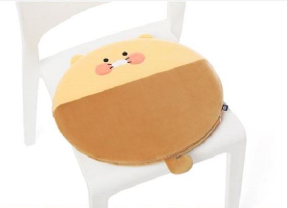 【韓国】チュンシクのメモリーフォーム 柔らかくふわふわなキャラクター 動物クッション オフィス リビング 座布団 円形座布団