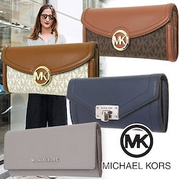 \✨Qoo10クーポン使用できます ✨/ 💗【MICHAEL KORS OUTLET】マイケルコース PVC レザー ポーチ 長財布 特集【選べる11タイプ】💗 財布 長財布 MK 人気