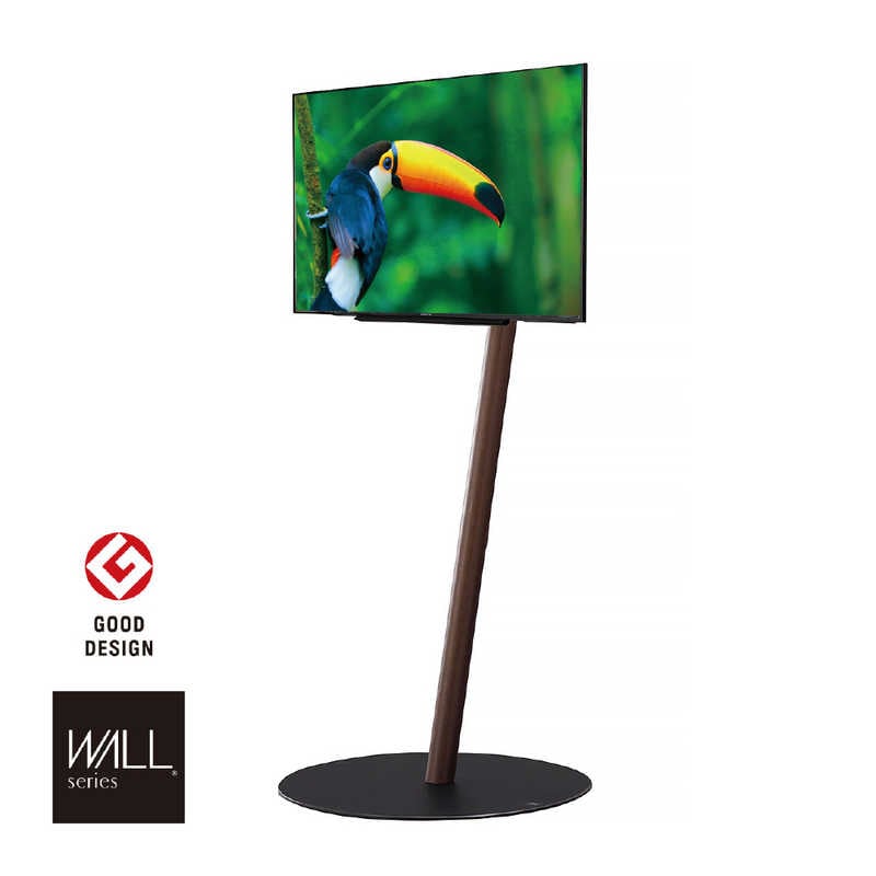 ナカムラ　24～55インチ対応 テレビスタンド WALL A2 (フラットベース・ハイタイプ) ウォールナット　WLTVL5238F