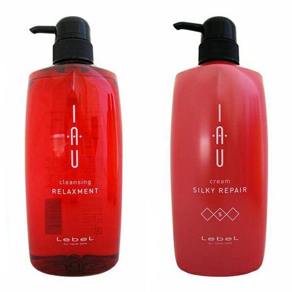 イオ クレンジング リラックスメント 600ml シャンプー & クリーム シルキーリペア トリートメント 600ml セット