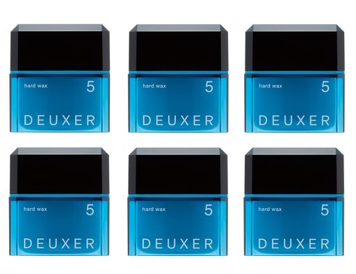 ナンバースリー DEUXER(デューサー) ハードワックス5(6個セット) ヘアワックス フローラルベリー 青 (X 6)