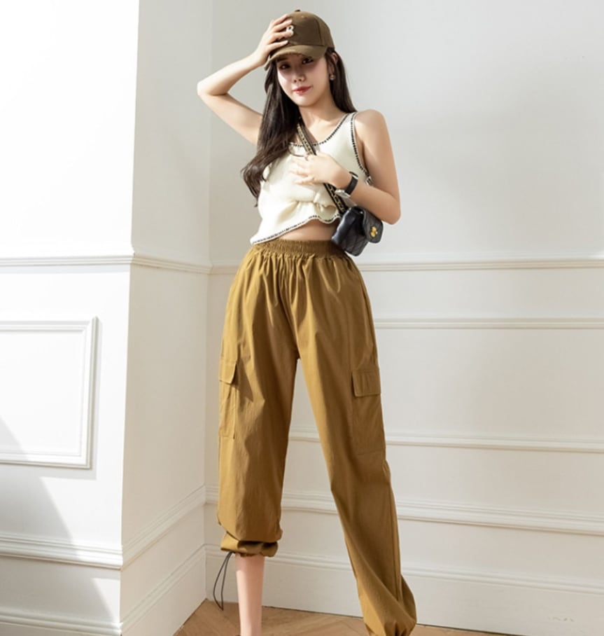 ボトムス デート モテアイテム カーゴパンツ ワークパンツ ポケット ボリューム コットン 大人可愛い きれいめ 上品 おしゃれ かっこいい 大人可愛い ラブリー キュート ガーリー クール モード系