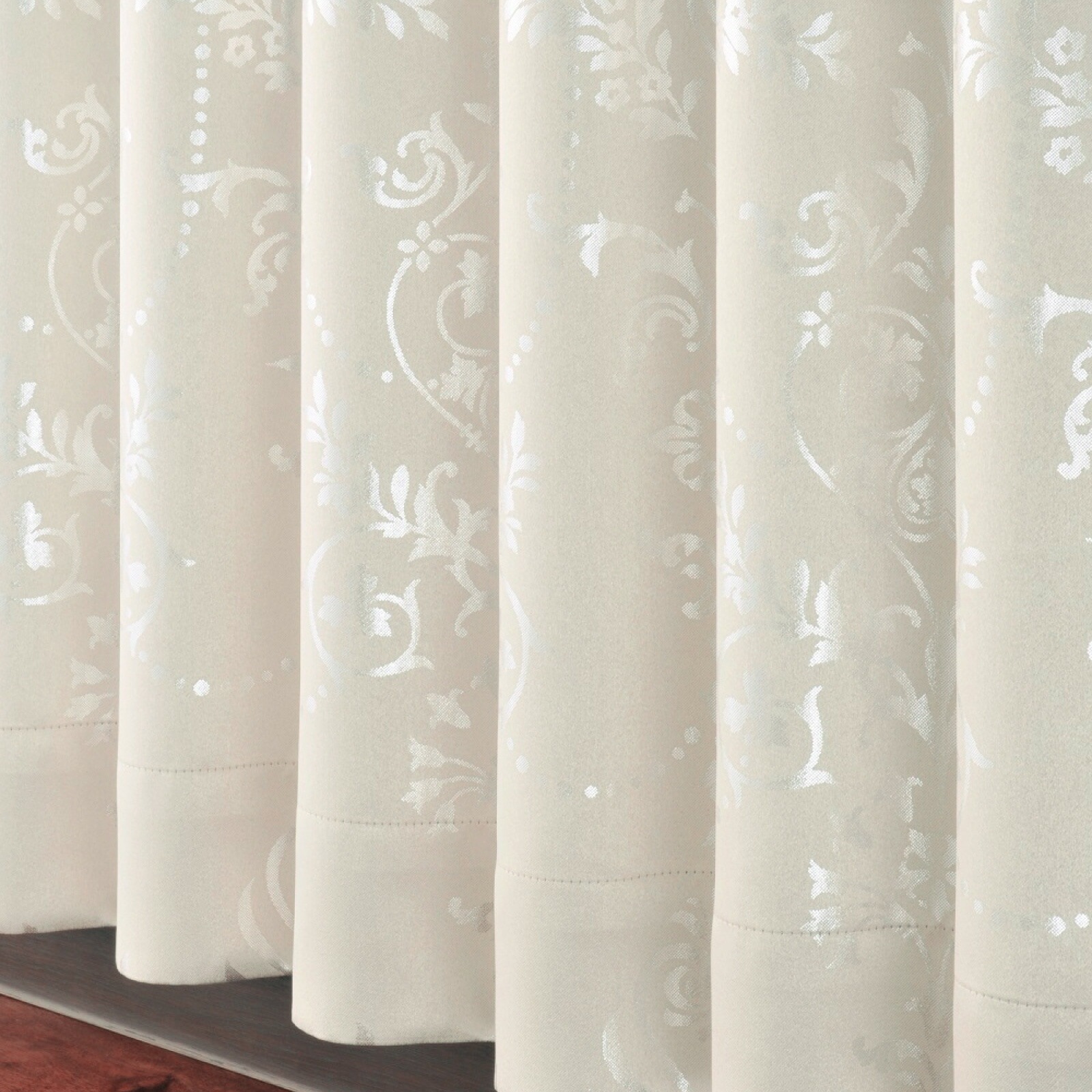 カーテン 遮光 2級 2枚セット 遮光カーテン 2枚組 厚手 おしゃれ シンプル 節電 1人暮らし 子供部屋 新生活 模様替え 掃出窓 アイボリー シャンデリア