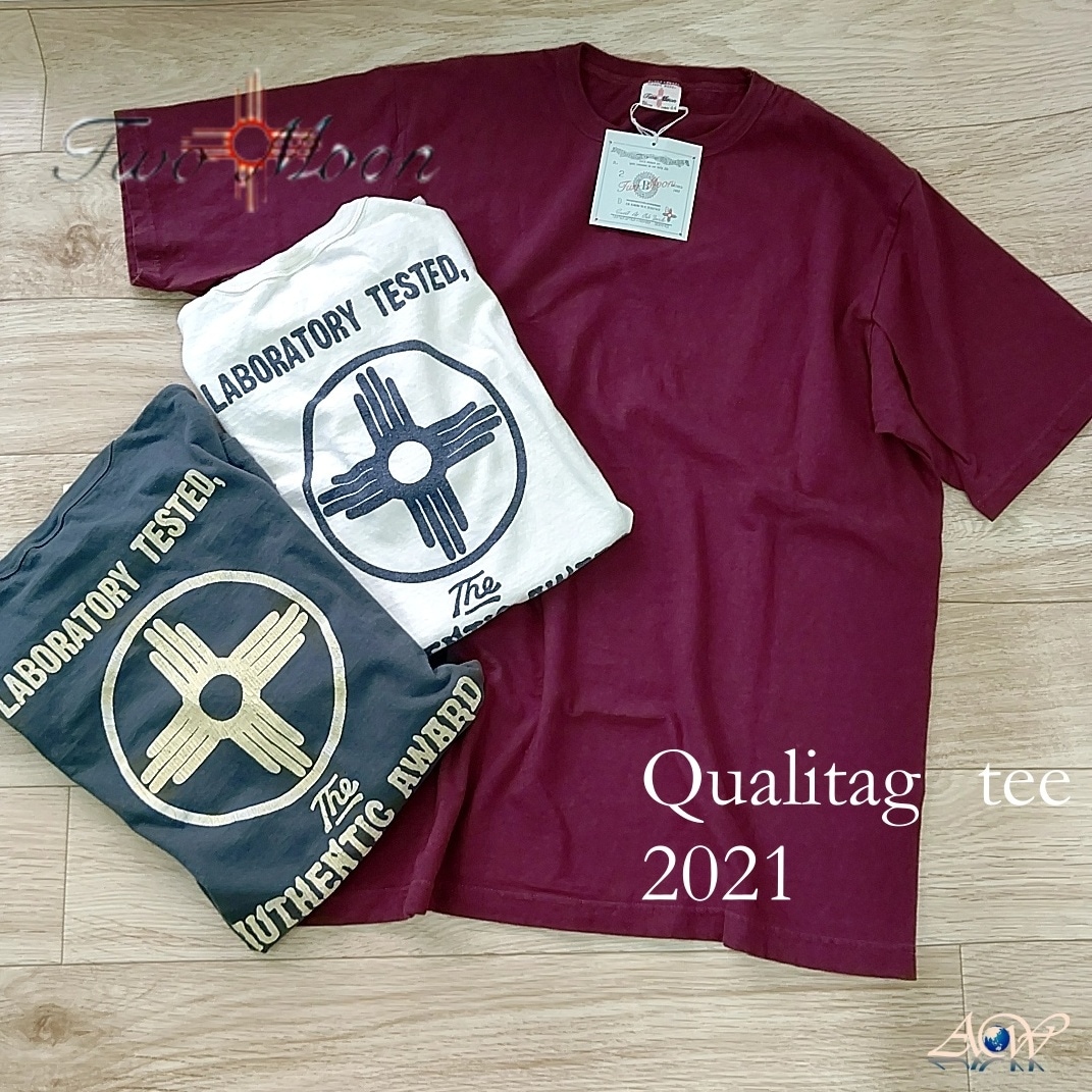 Two Moon トゥームーン ショートスリーブ コットン プリント Tシャツ 