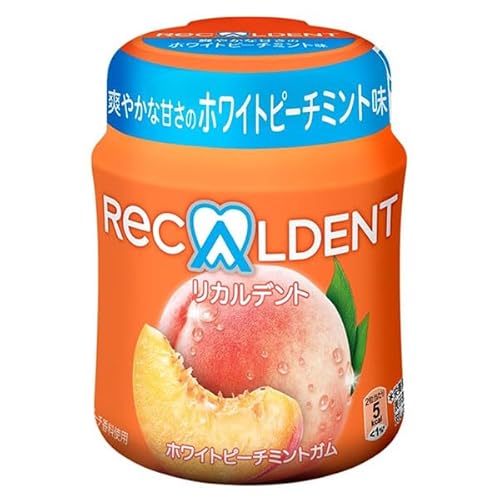 モンデリーズ・ジャパン リカルデントホワイトピーチミントガムボトル 140g×6個入 5,299円