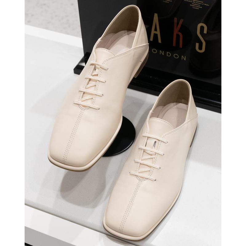 [DAKSシューズ] スクエアトゥ 女性 オックスフォード ローファー(DAF305)