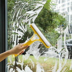 ガラススクイジー 多機能 トリプル 水切り 霧吹き 水切りワイパー ノズル付き 噴水 拭き 掃除 家庭用 窓掃除