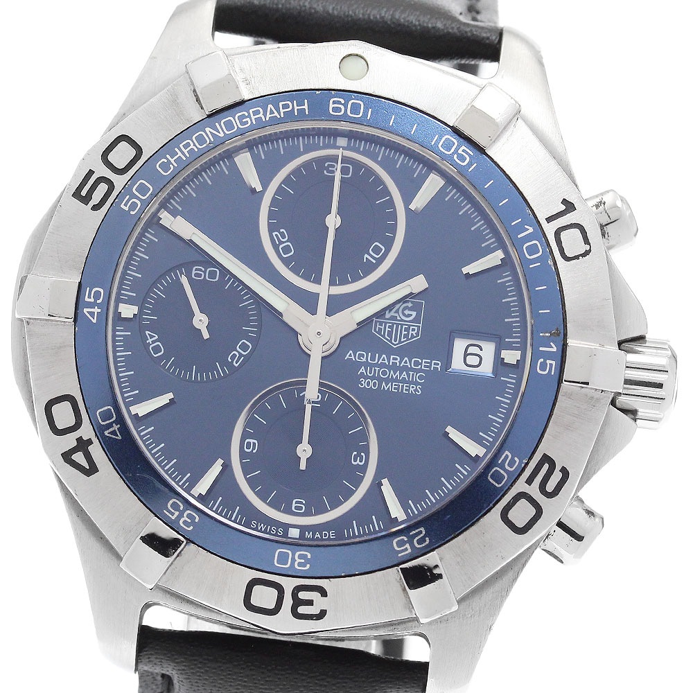 タグホイヤー TAG HEUER CAF2112.BA0809 アクアレーサー クロノグラフ 自動巻き メンズ 保証書付き_896256【中古】