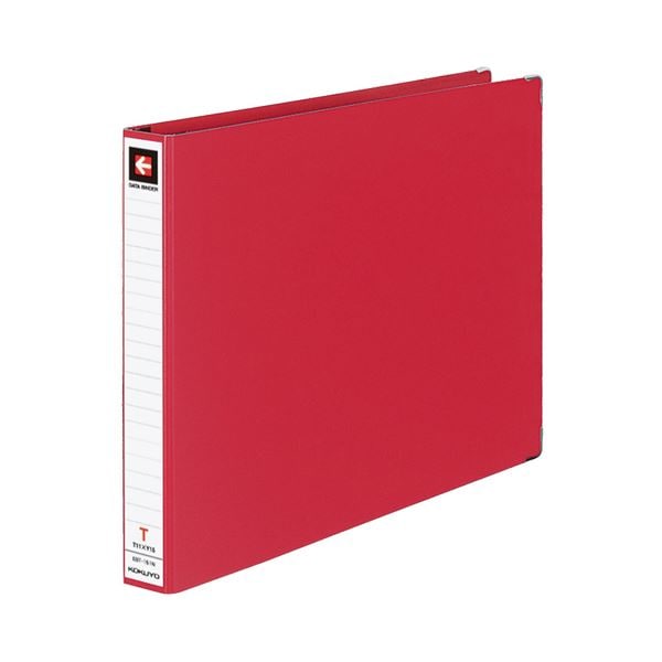 (まとめ) コクヨ データバインダーT(バースト用・レギュラータイプ) T11×Y15 22穴 280枚収容 赤 EBT-151NR 1冊 (×10セット)