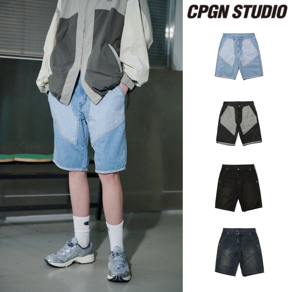 【CPGN STUDIO】Layer Half Denim Pants CPGN STUDIO】 Layer Half Denim Pants