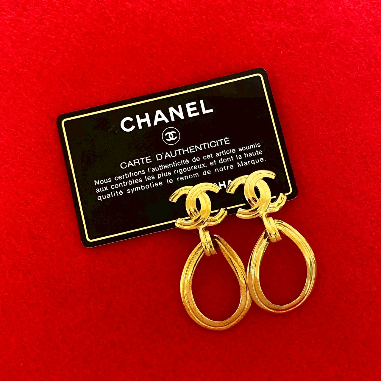 ヴィンテージ ココマークイヤリング GP ゴールド 59318