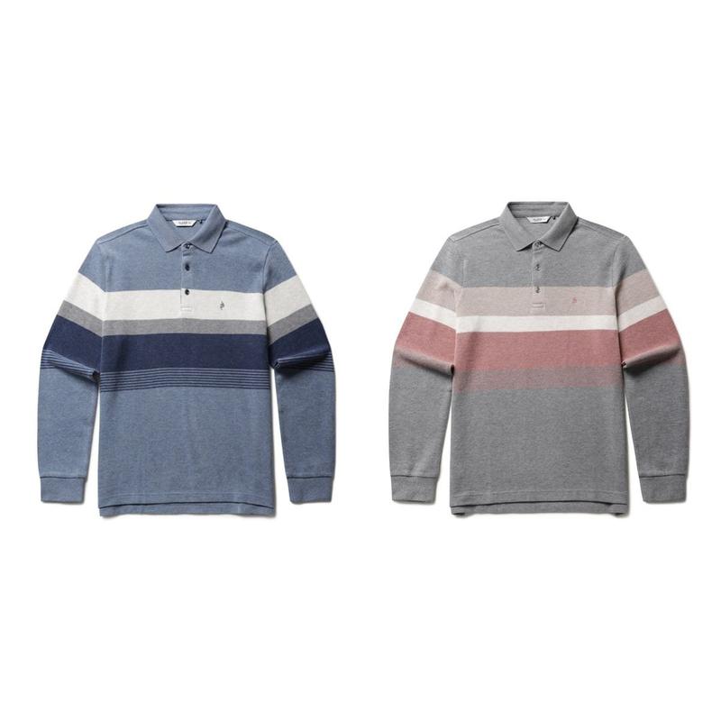 暖かいサカリバ コーデュロイ ブロックストライプ コットンTシャツ 3種 1択 ZOF4TT1302