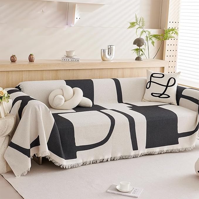 ソファーカバー ソファカバー マルチカバー L字 肘なし 肘付き 防塵 汚れ防止 洗える おしゃれ 柔らかい 猫 犬 防止 肌触りが気持ちいい 収納便利 気分転換 四季通用 北欧風 D-柄07 180 5,008円